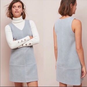 Anthropologie Elizabeth Crosby Princeps V Neck Mini Sleeveless Dress Size SP